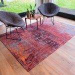 Louis De Poortere tapis CA 9125 Atlantic Streaks Nassau Red interior 1