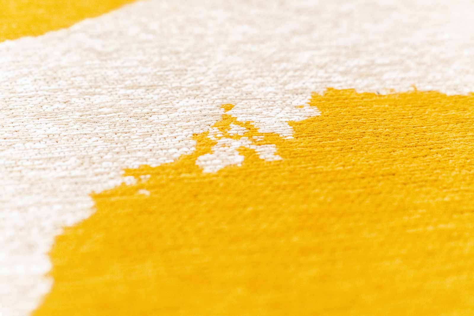 Louis De Poortere tapis Craft 2084 Ribbon Pure Yellow zoom 4