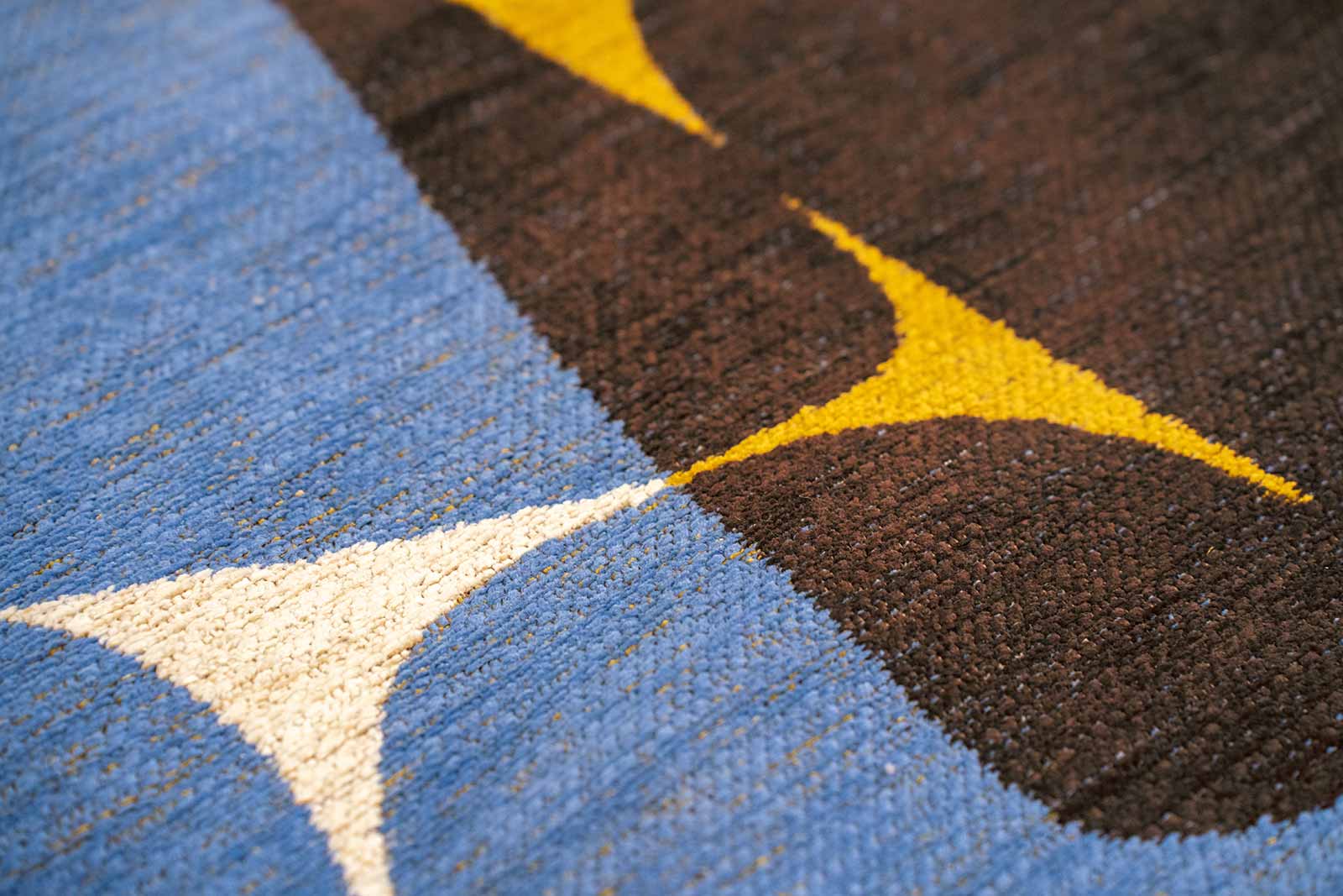 Louis De Poortere tapis Gallery 2085 Stones Sunny Blue zoom 1