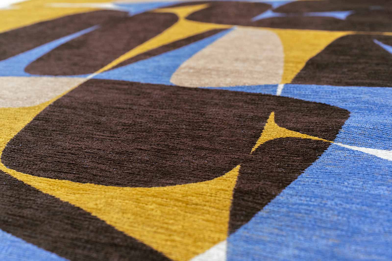 Louis De Poortere tapis Gallery 2085 Stones Sunny Blue zoom 3