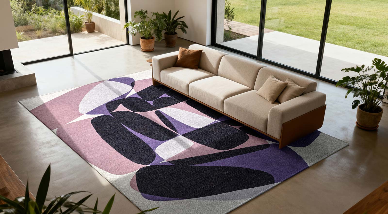 Louis De Poortere tapis Gallery 2086 Stones Eclipse interior 2