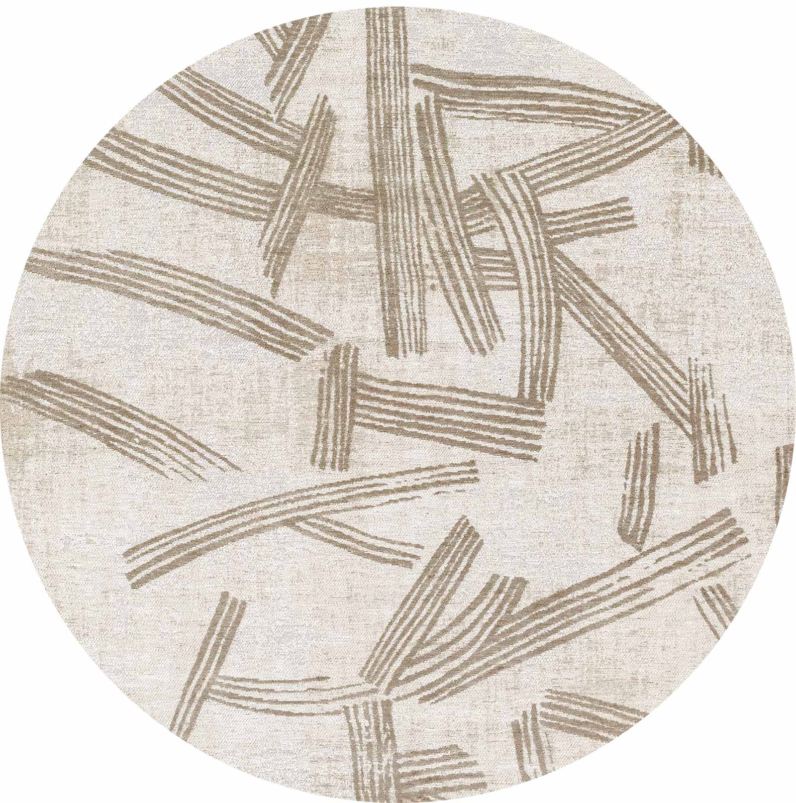 Louis De Poortere tapis Meditation 2068 Kanji Dune round