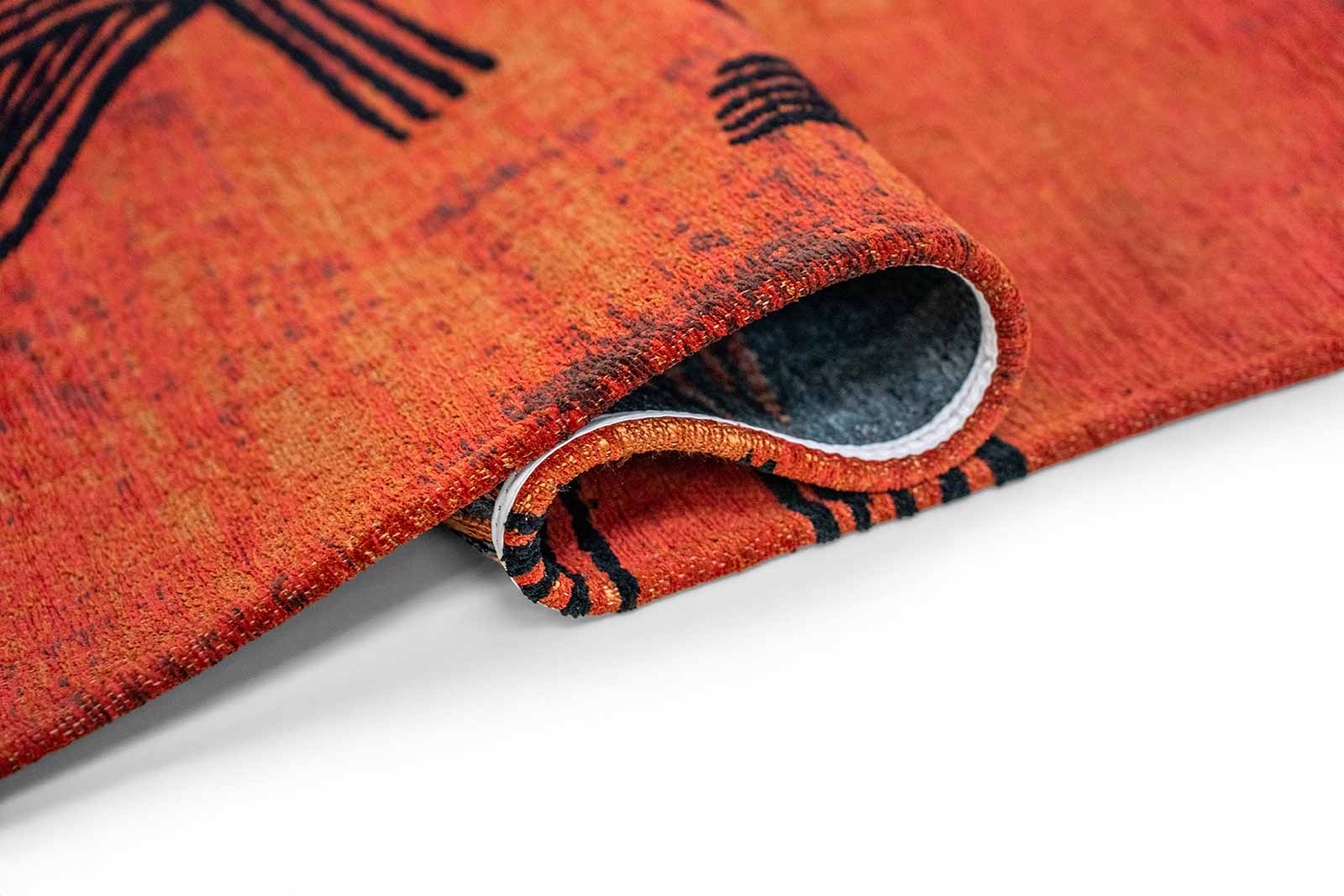 Louis De Poortere tapis Meditation 2069 Kanji Ginger Chocolate fold