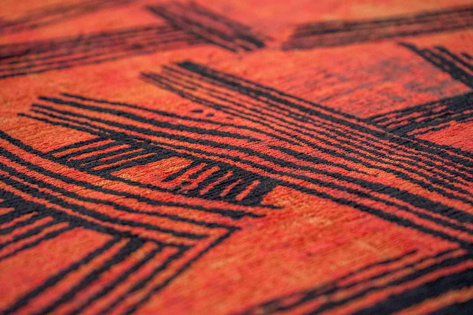 Louis De Poortere tapis Meditation 2069 Kanji Ginger Chocolate zoom 3