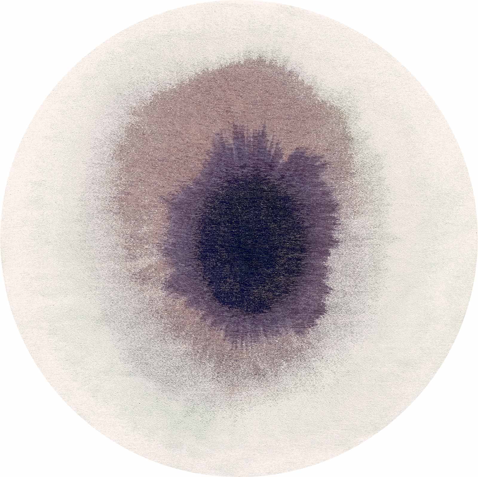 Louis De Poortere tapis Meditation 2101 Drop Purple Smoke round
