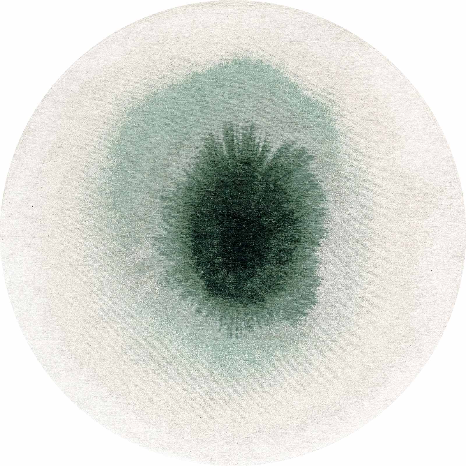 Louis De Poortere tapis Meditation 2104 Drop Green Day round 1
