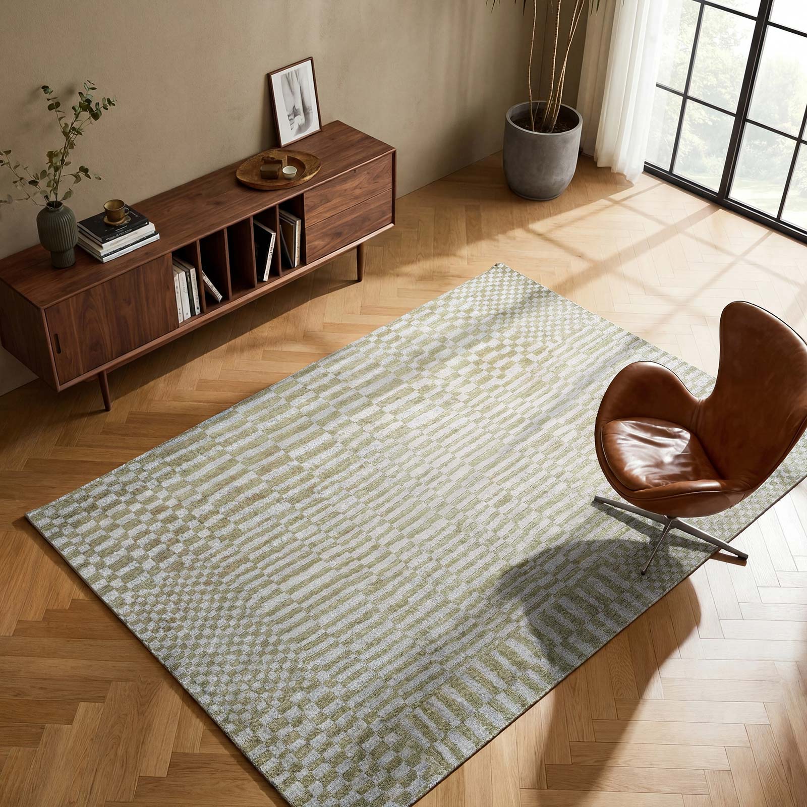 Louis De Poortere tapis Structures 2099 Berber Caravan interior